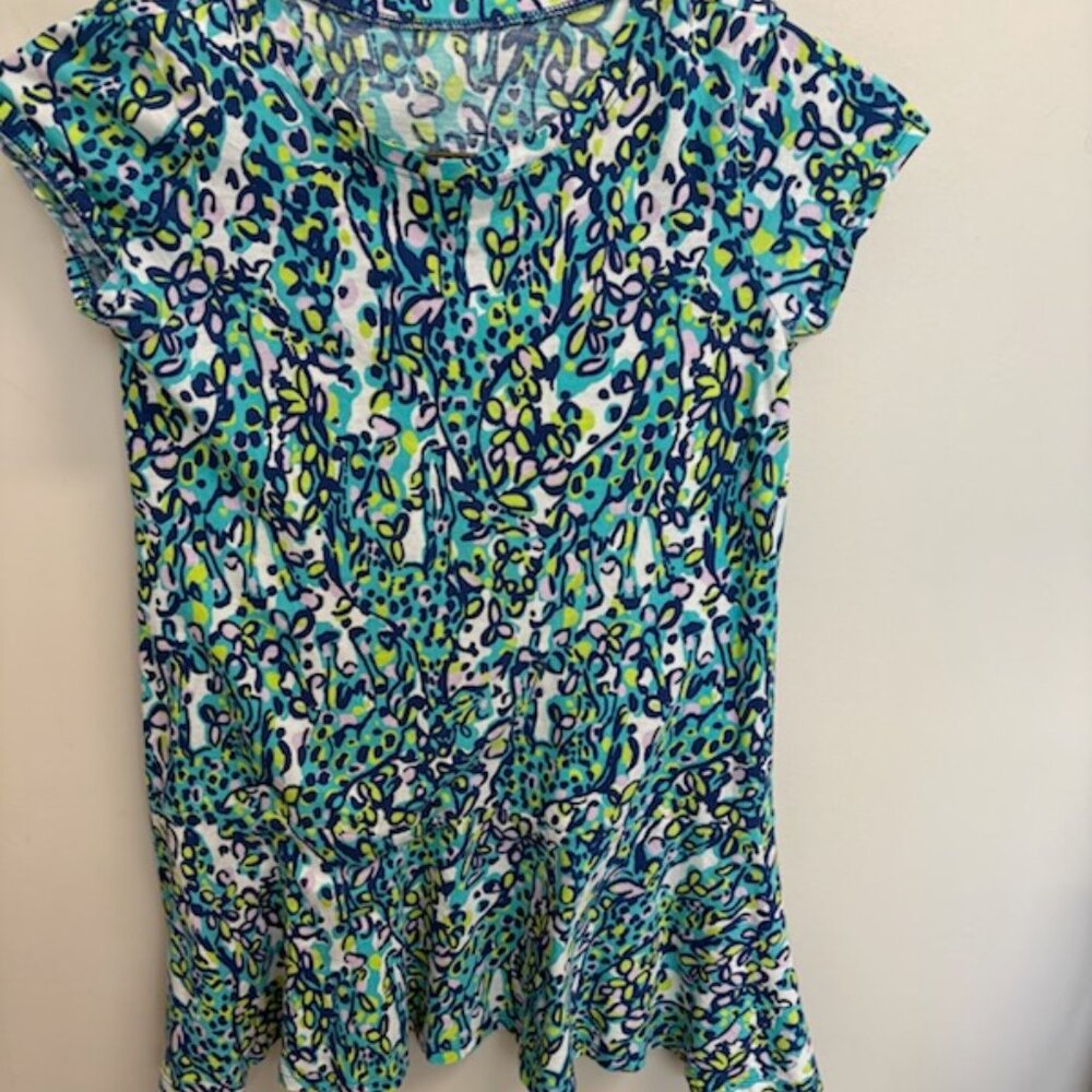 Lilly Pulitzer girls Elle Giraffe dress 100% cotton size 6